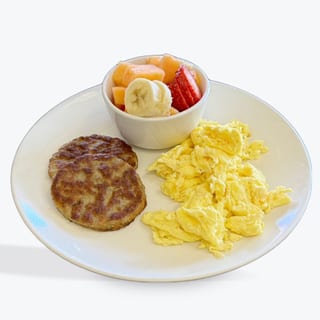 SAUSAGE PATTIES AND EGGS