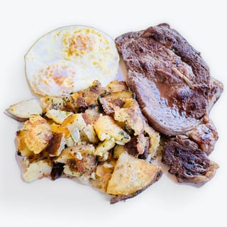 STEAK AND EGGS
